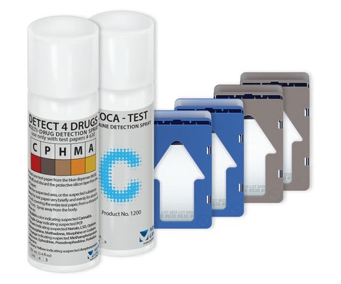 Detect4Drugs (D4D) / Coca Bundle - Drug Detection Aerosol